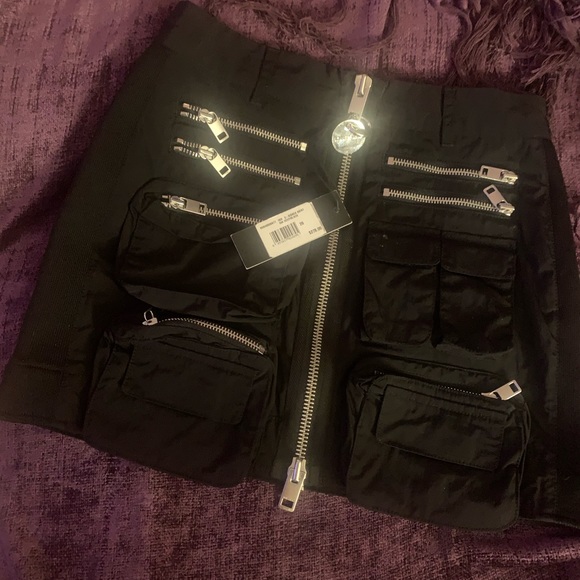 ELECTRONIC “TEKNO RAVERS” Thick nylon mini skirt - Picture 2 of 4